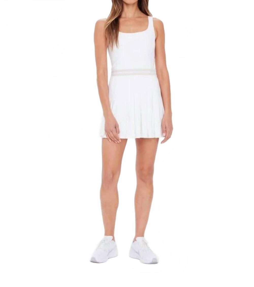 NEW THE UPSIDE women's peached lucette dress in white